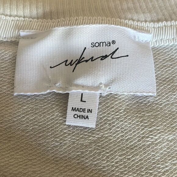 Soma Weekend split curved back hem super soft rayon stretch t-shirt loungewear - Picture 10 of 12